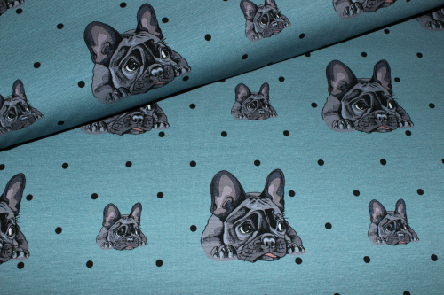 Jersey Sweet Bulldog dusty blue (10 cm)